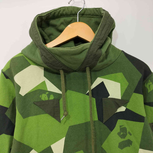 アベイシングエイプ A BATHING APE 2018AW SPLINTER CAMO WIDE PULLOVER HOODIE BAPE ベイプ パーカー メンズ JPN:S